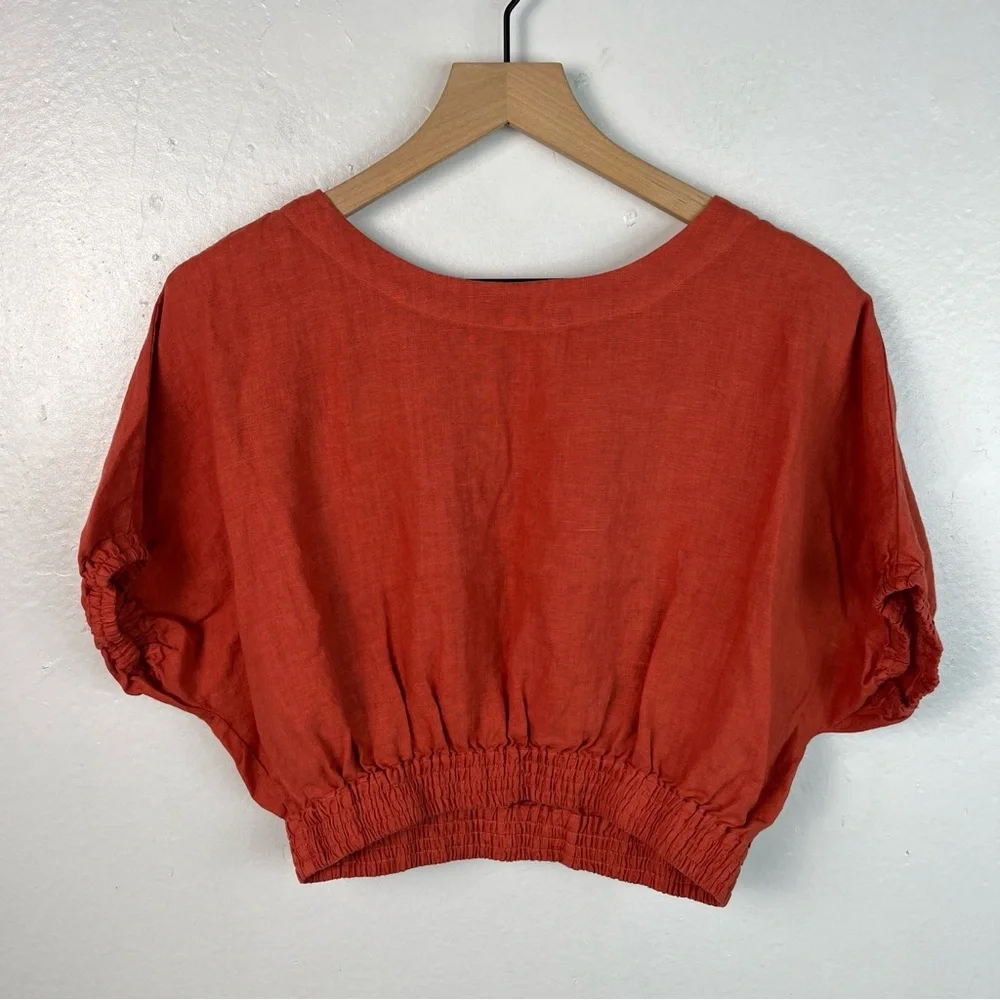Faherty Cala Linen Top - Picture 2 of 9
